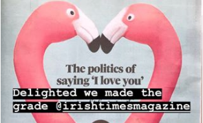 trustwordie's "tongue-in-cheek" Valentine cards featured in Irish Times magazine